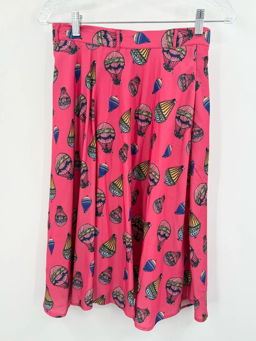 ModCloth Just This Sway Pink‎ Balloon Circle Knee Length Skirt Size Small
